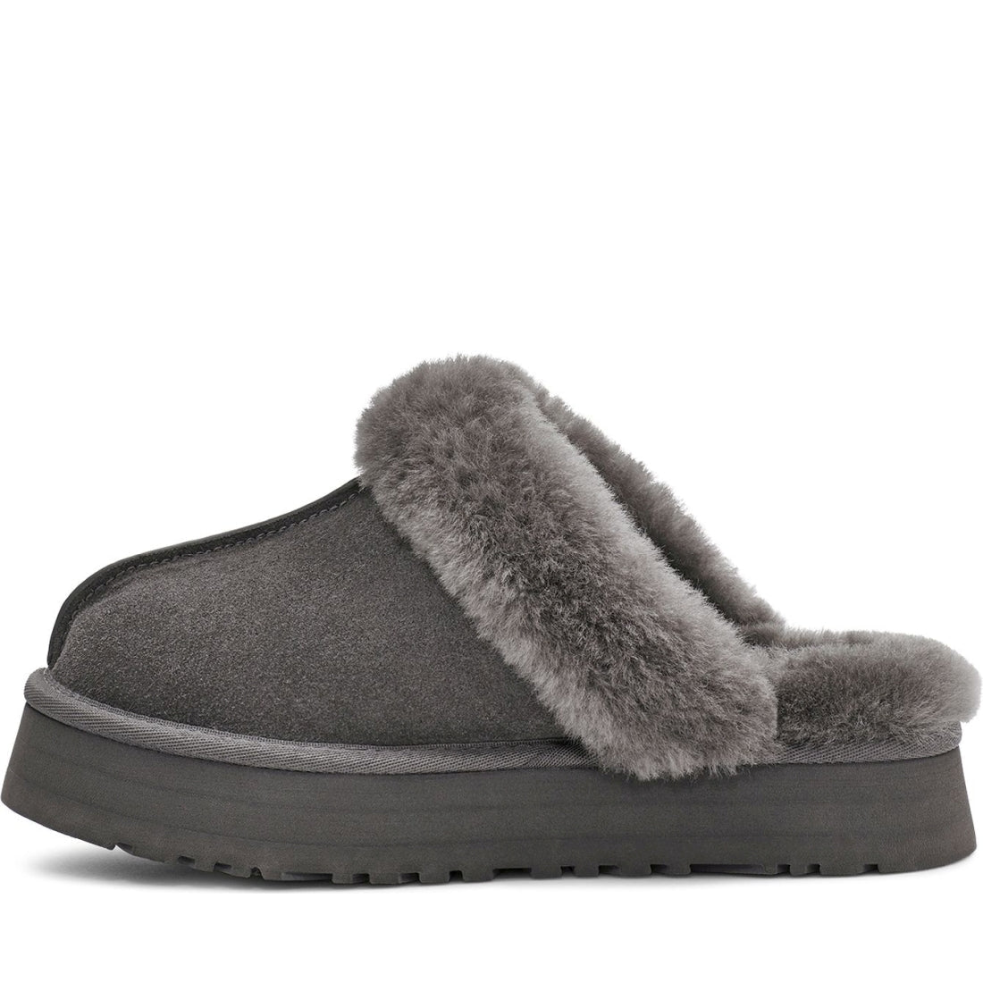 UGG womens charcoal disquette indoor slippers | Vilbury London