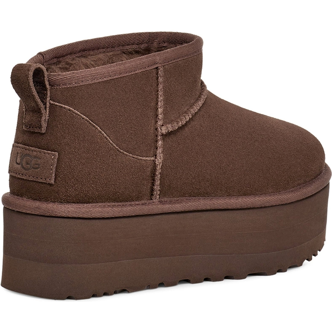 UGG womens burnt cedar classic ultra mini booties | Vilbury London