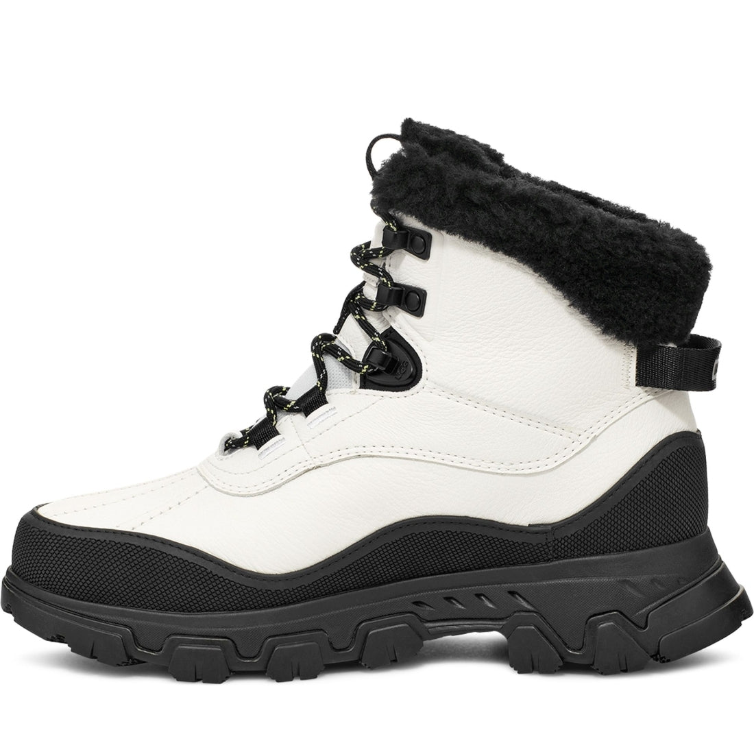 UGG womens white adirond meridia h booties | Vilbury London