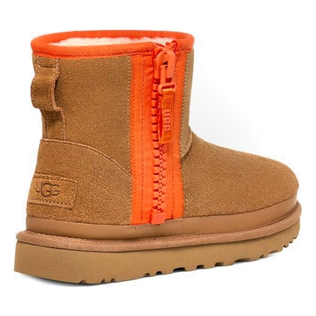 UGG womens chestnut classic mini zip t booties | Vilbury London