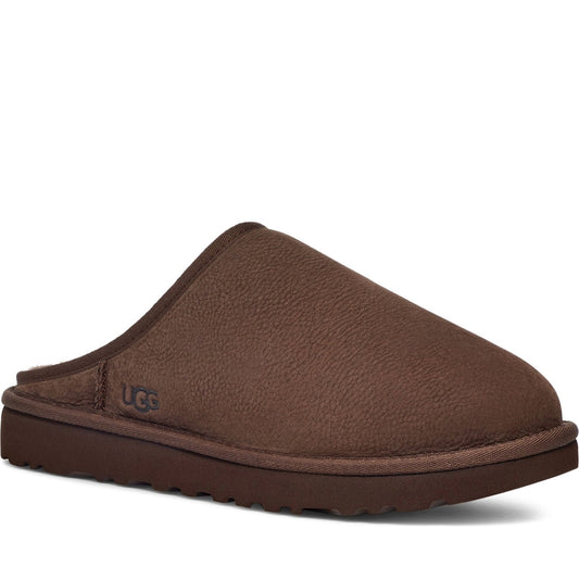 UGG mens burnt cedar classic slip-on indoor slippers | Vilbury London