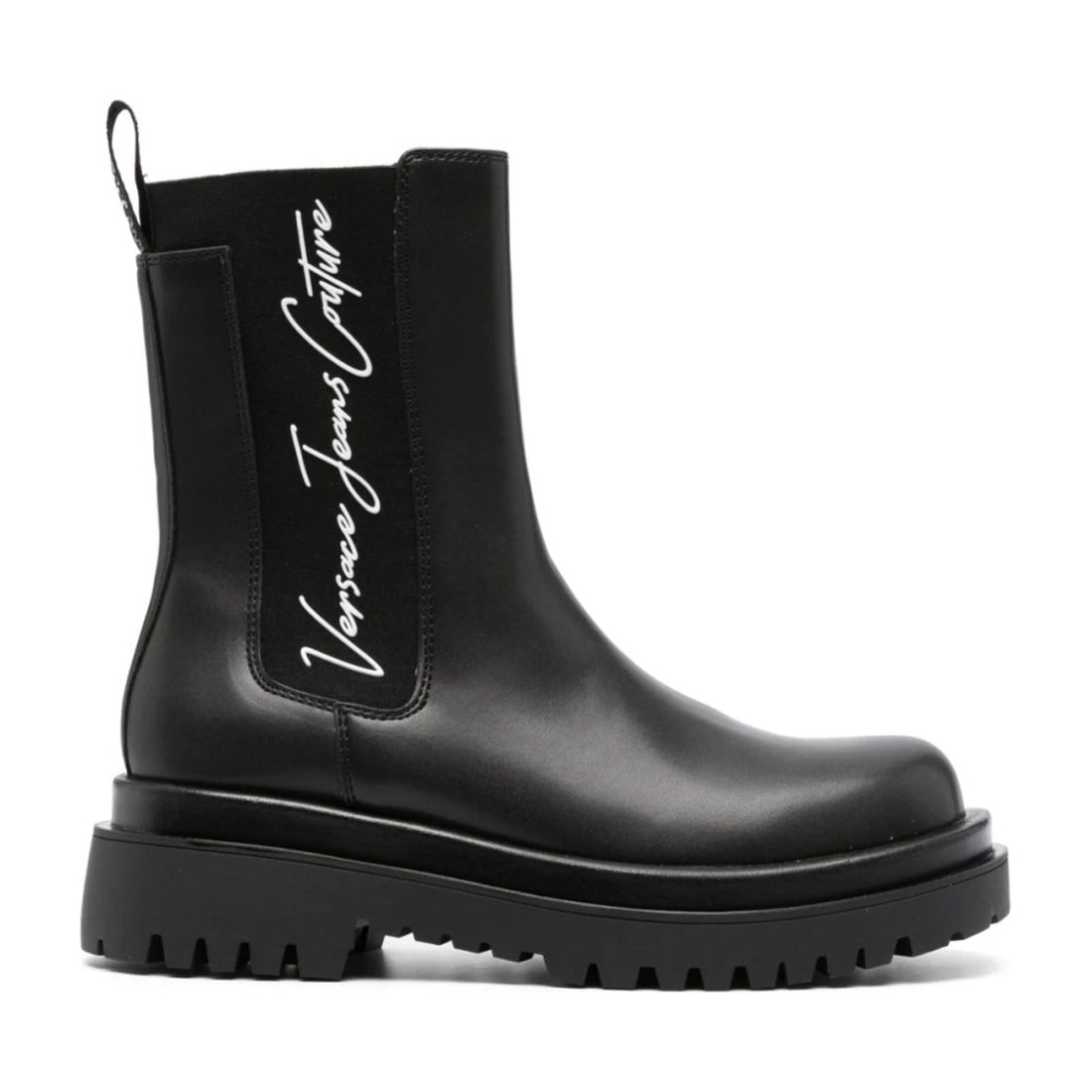 Versace Jeans Couture womens black drew booties | Vilbury London