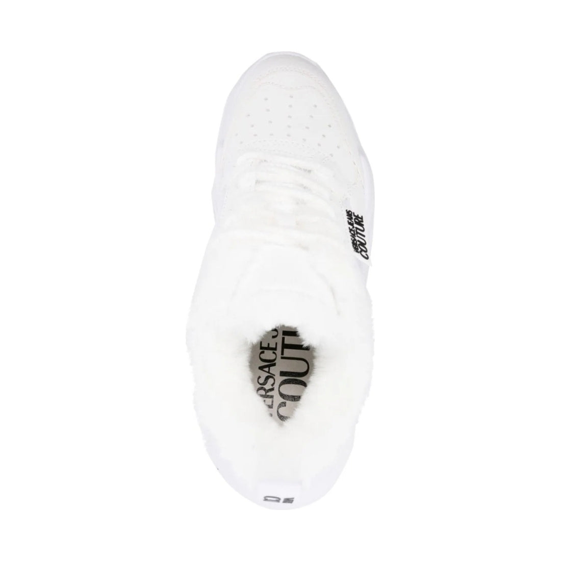 Versace Jeans Couture womens white speedtrack sneakers | Vilbury London