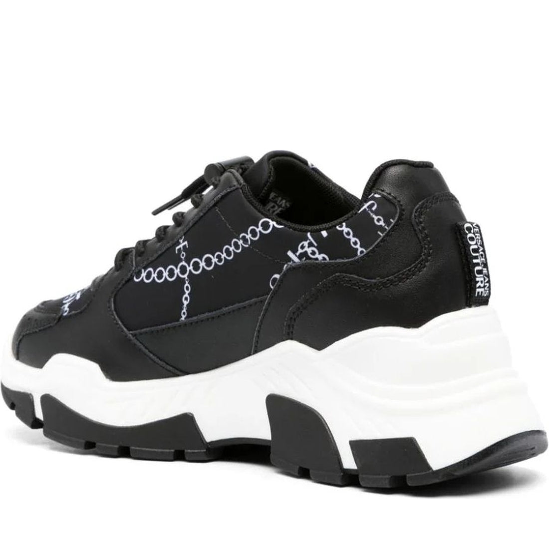 Versace Jeans Couture womens black, white berry sneakers | Vilbury London