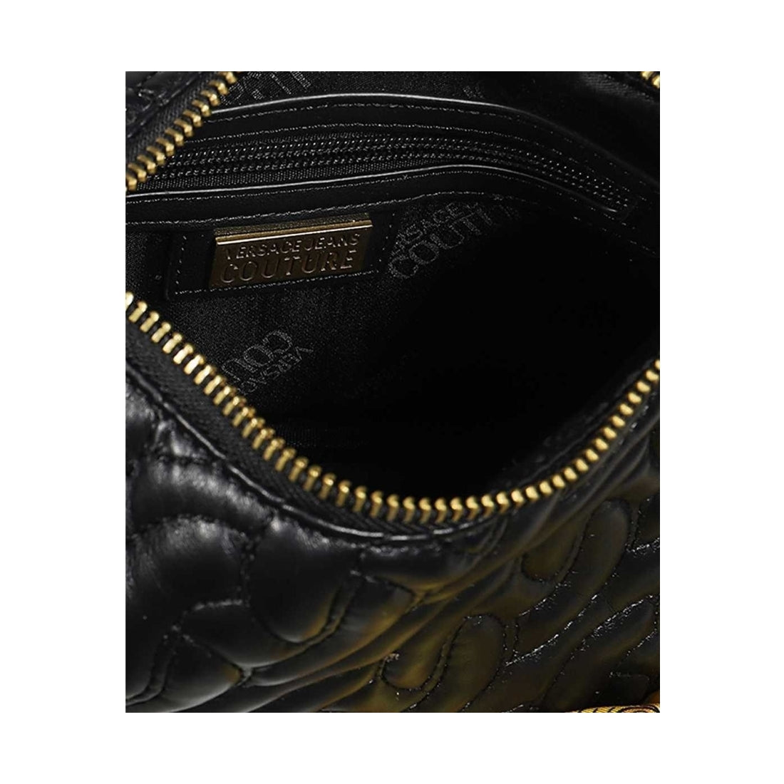 Versace Jeans Couture womens black thelma soft hobo bag | Vilbury London