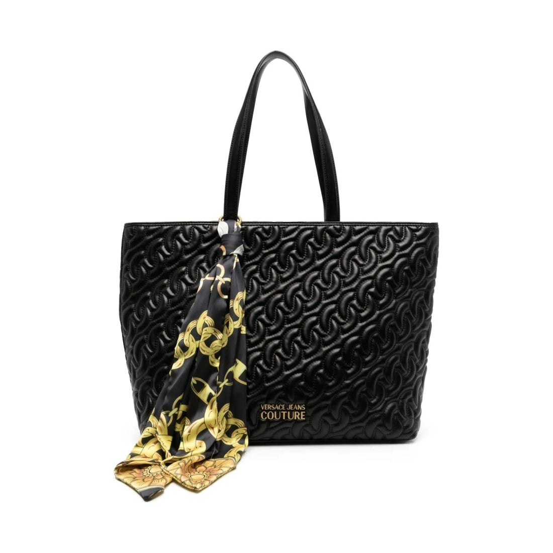 Versace Jeans Couture womens black thelma soft shopping bag | Vilbury London