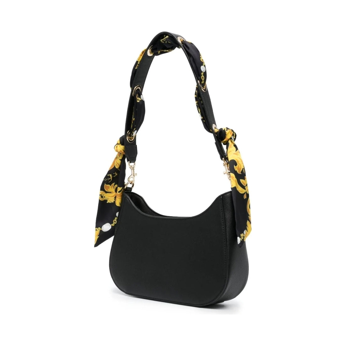 Versace Jeans Couture womens black thelma classic hobo bag | Vilbury London