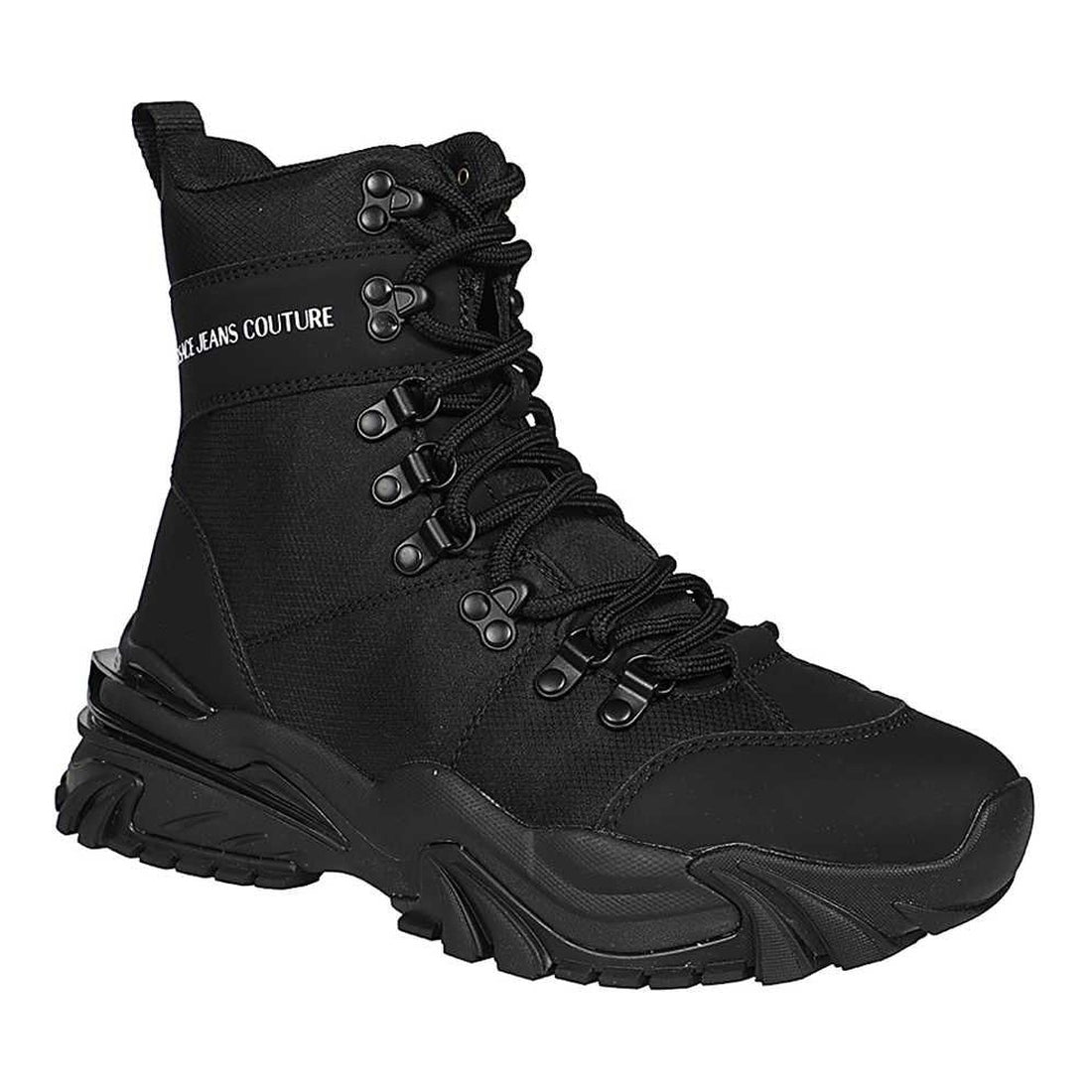 Versace Jeans Couture mens black new trail trek sneakers | Vilbury London