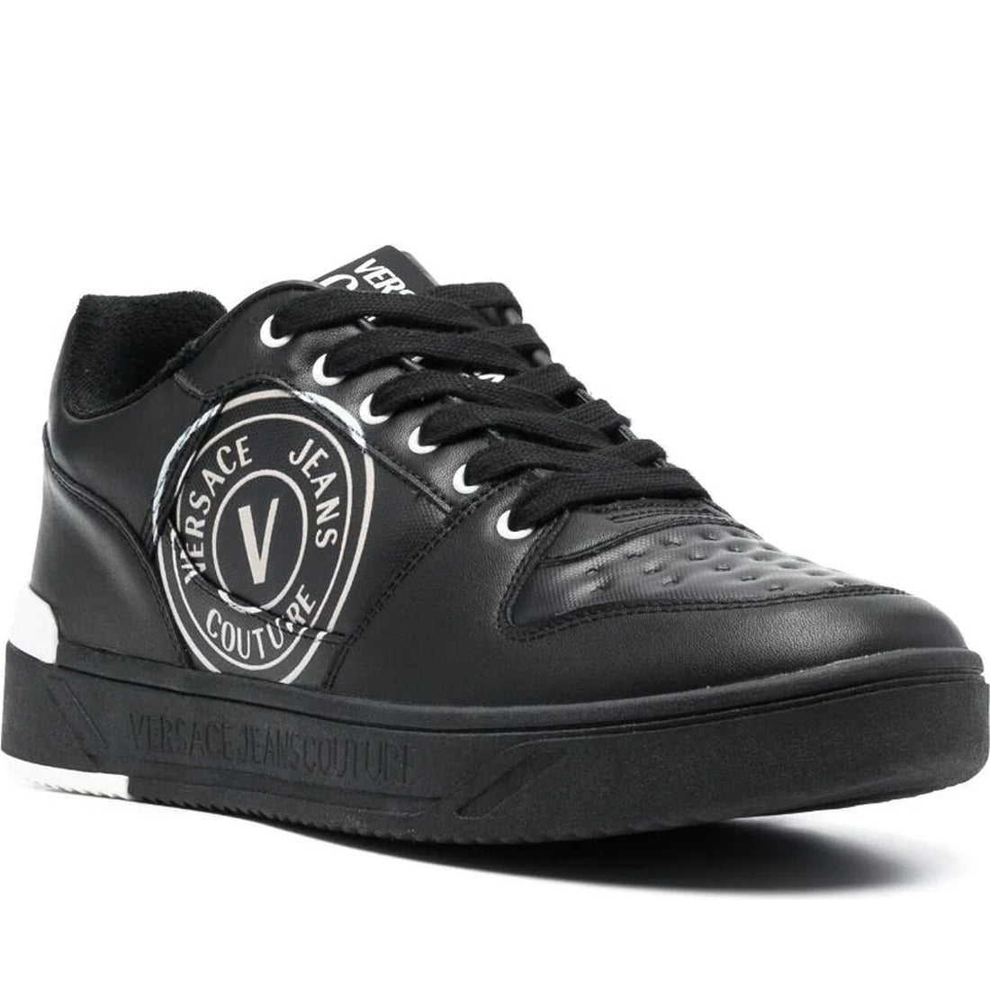 Versace Jeans Couture mens black stargaze sneakers | Vilbury London