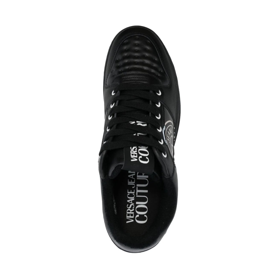 Versace Jeans Couture mens black stargaze sneakers | Vilbury London