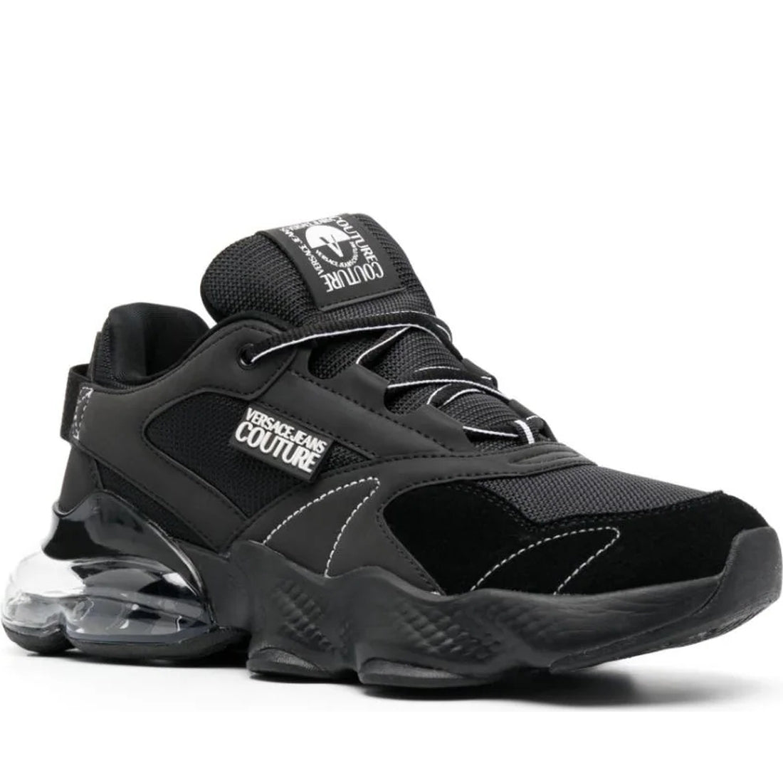 Versace Jeans Couture mens black nomo sneakers | Vilbury London