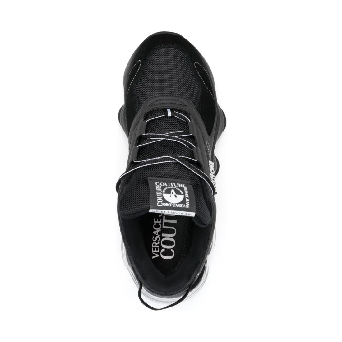 Versace Jeans Couture mens black nomo sneakers | Vilbury London