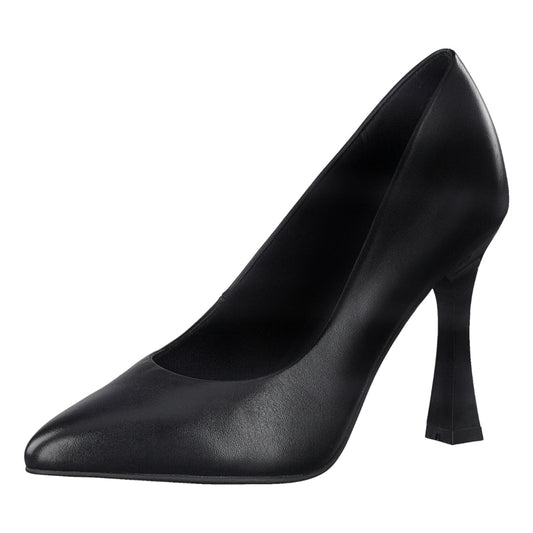 Marco Tozzi womens black metato high heels | Vilbury London
