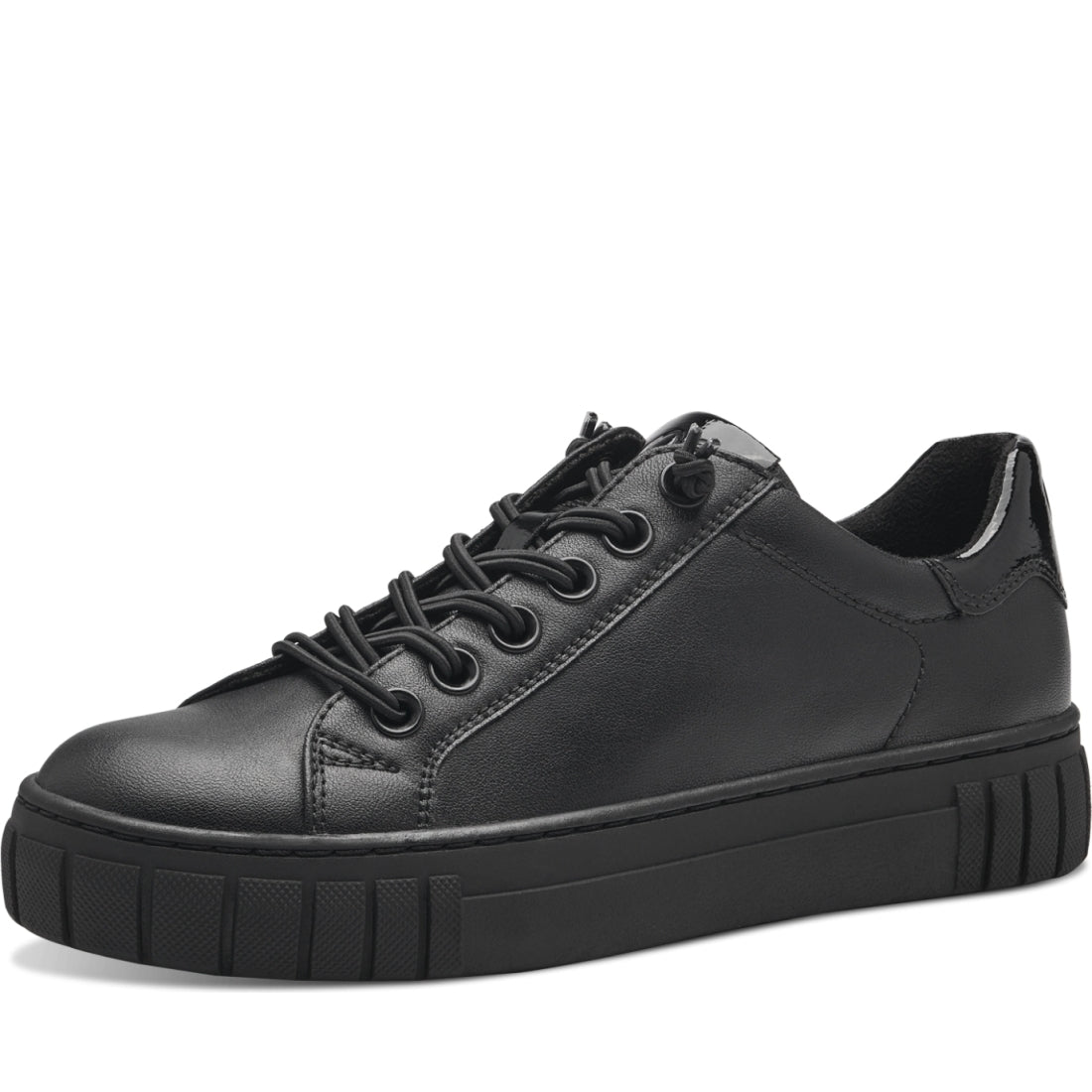 Marco Tozzi womens black comb ago trainers | Vilbury London