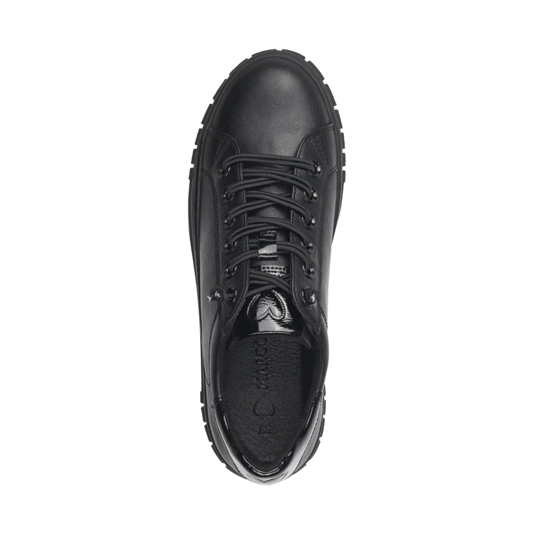 Marco Tozzi womens black comb ago trainers | Vilbury London