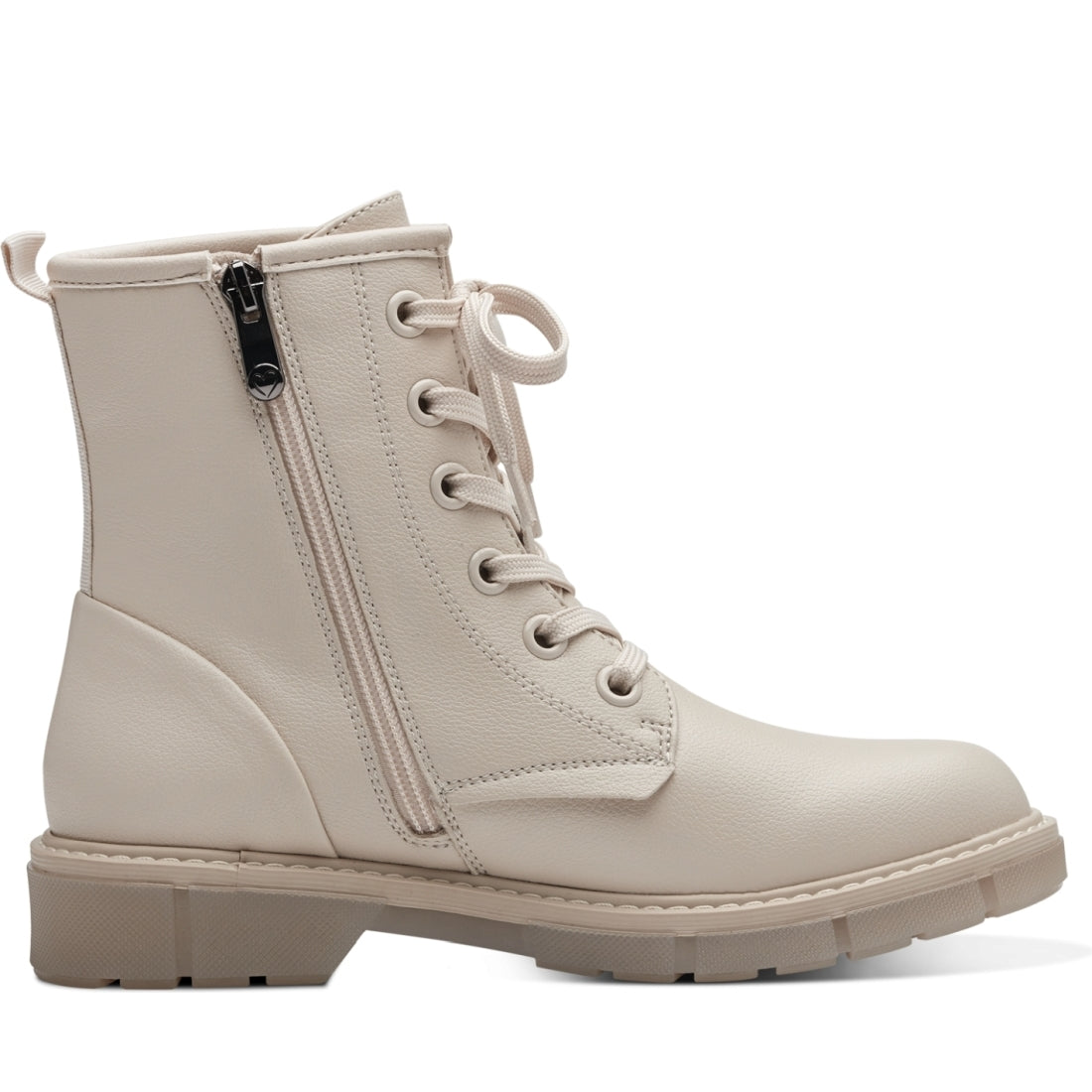 Marco Tozzi womens cream badie booties | Vilbury London