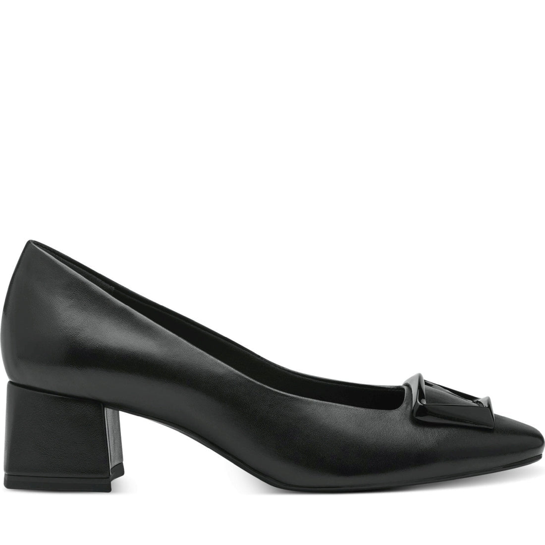 Tamaris womens black elegant closed pumps | Vilbury London