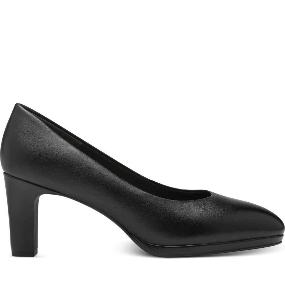 Tamaris womens black elegant closed pumps | Vilbury London