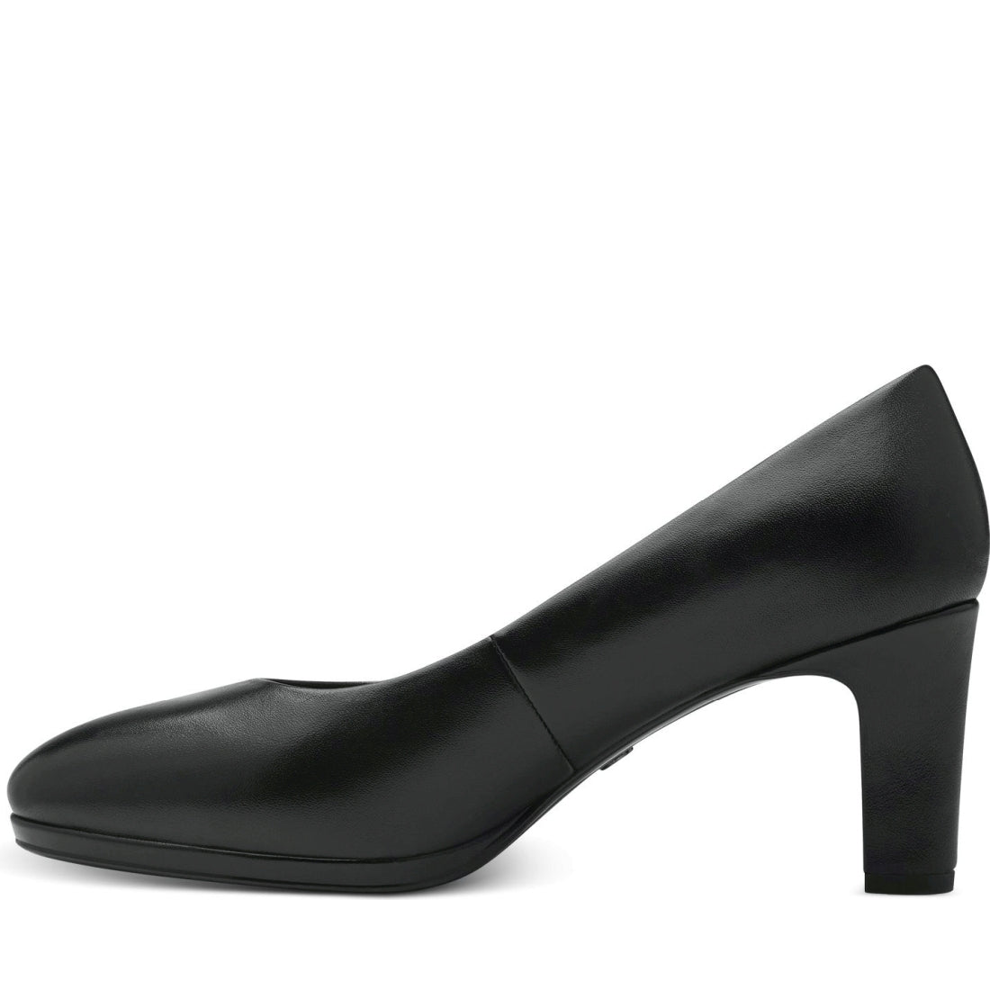 Tamaris womens black elegant closed pumps | Vilbury London