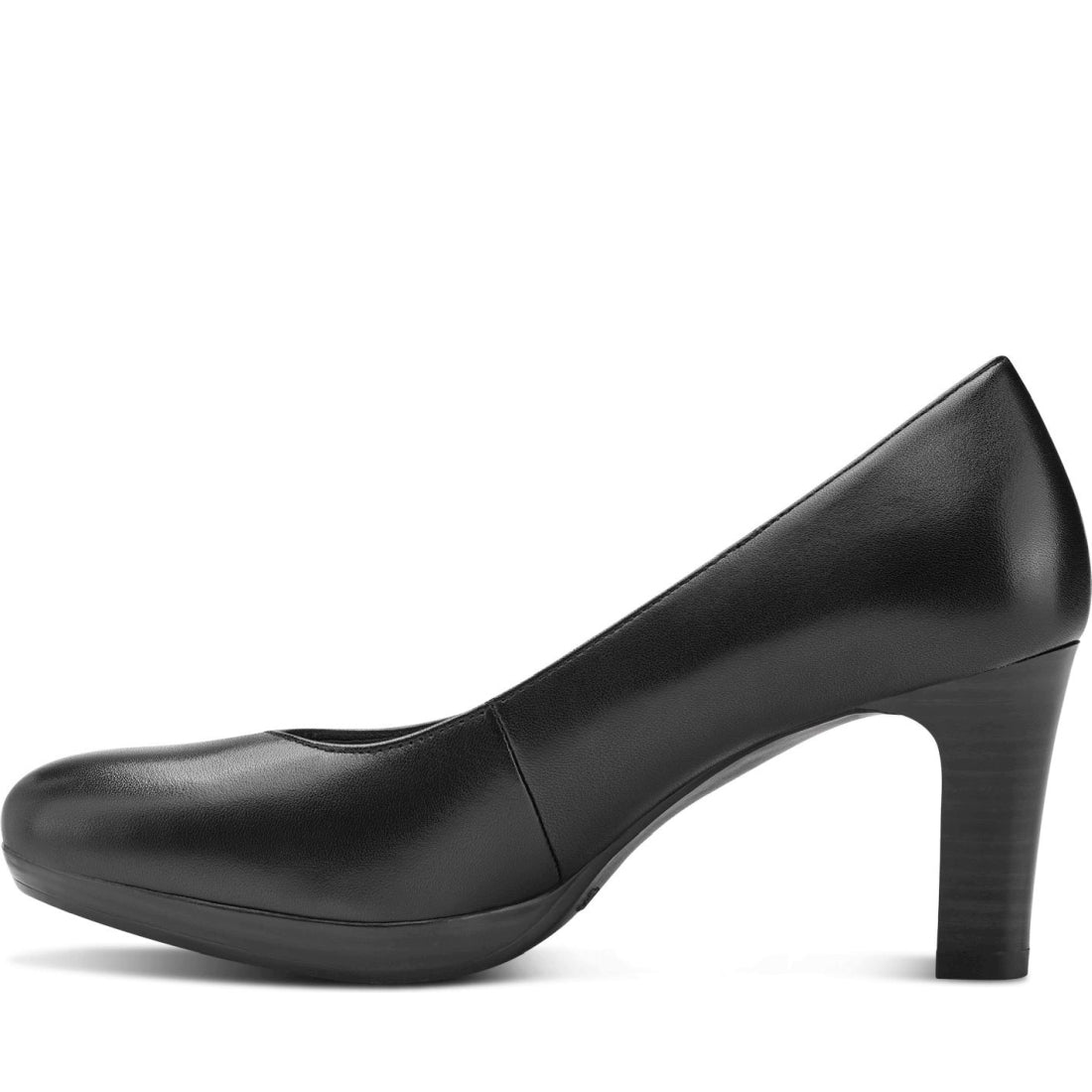 Tamaris womens black elegant closed pumps | Vilbury London