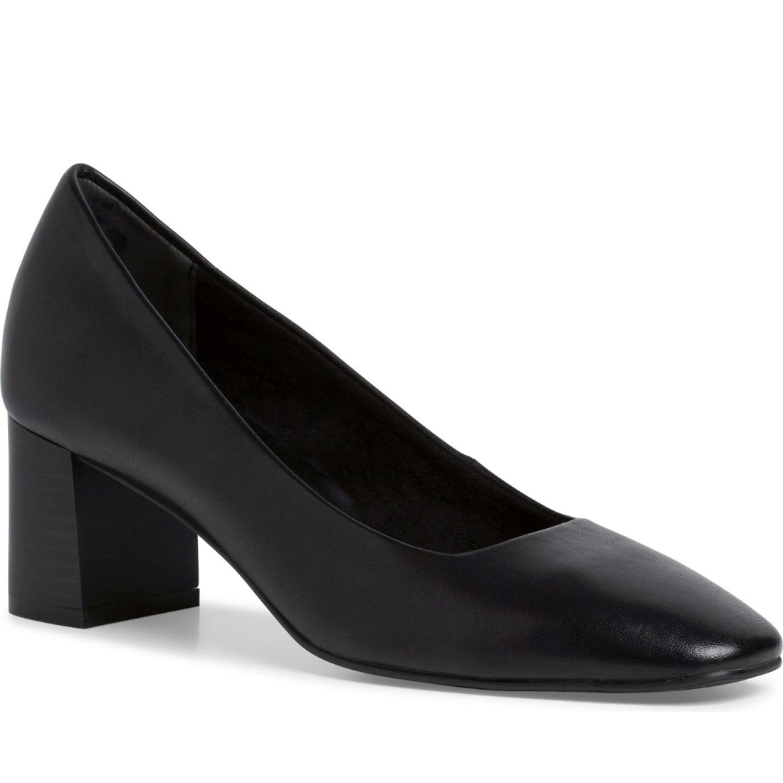 Tamaris womens black elegant closed pumps | Vilbury London