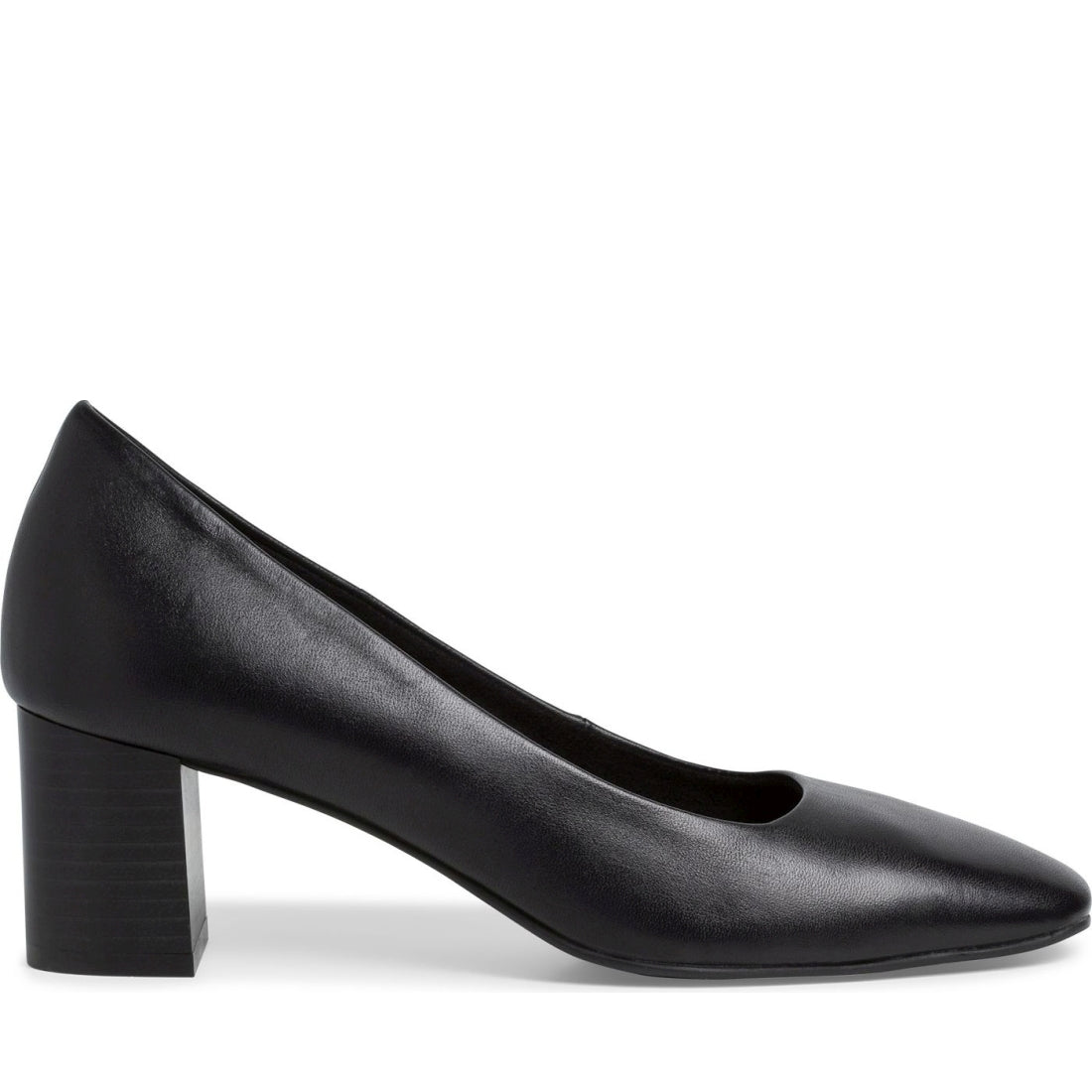 Tamaris womens black elegant closed pumps | Vilbury London