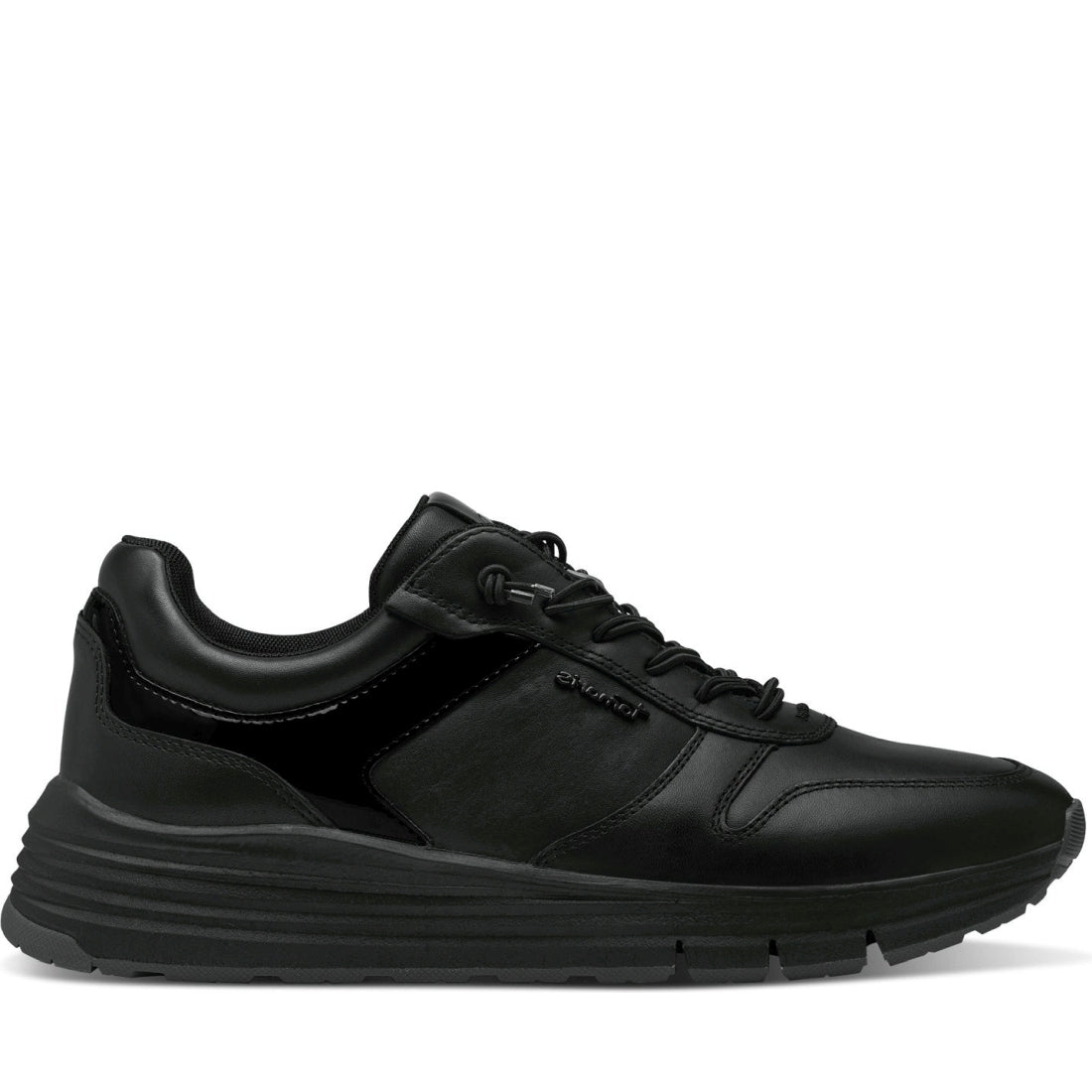 Tamaris womens black casual closed sport shoe | Vilbury London