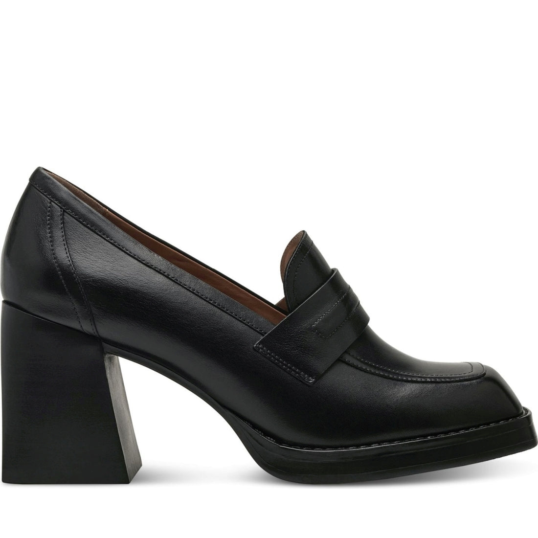 Tamaris womens black elegant closed pumps | Vilbury London