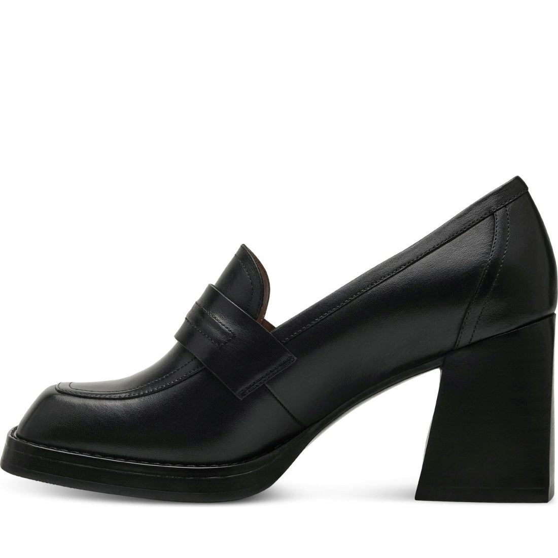 Tamaris womens black elegant closed pumps | Vilbury London