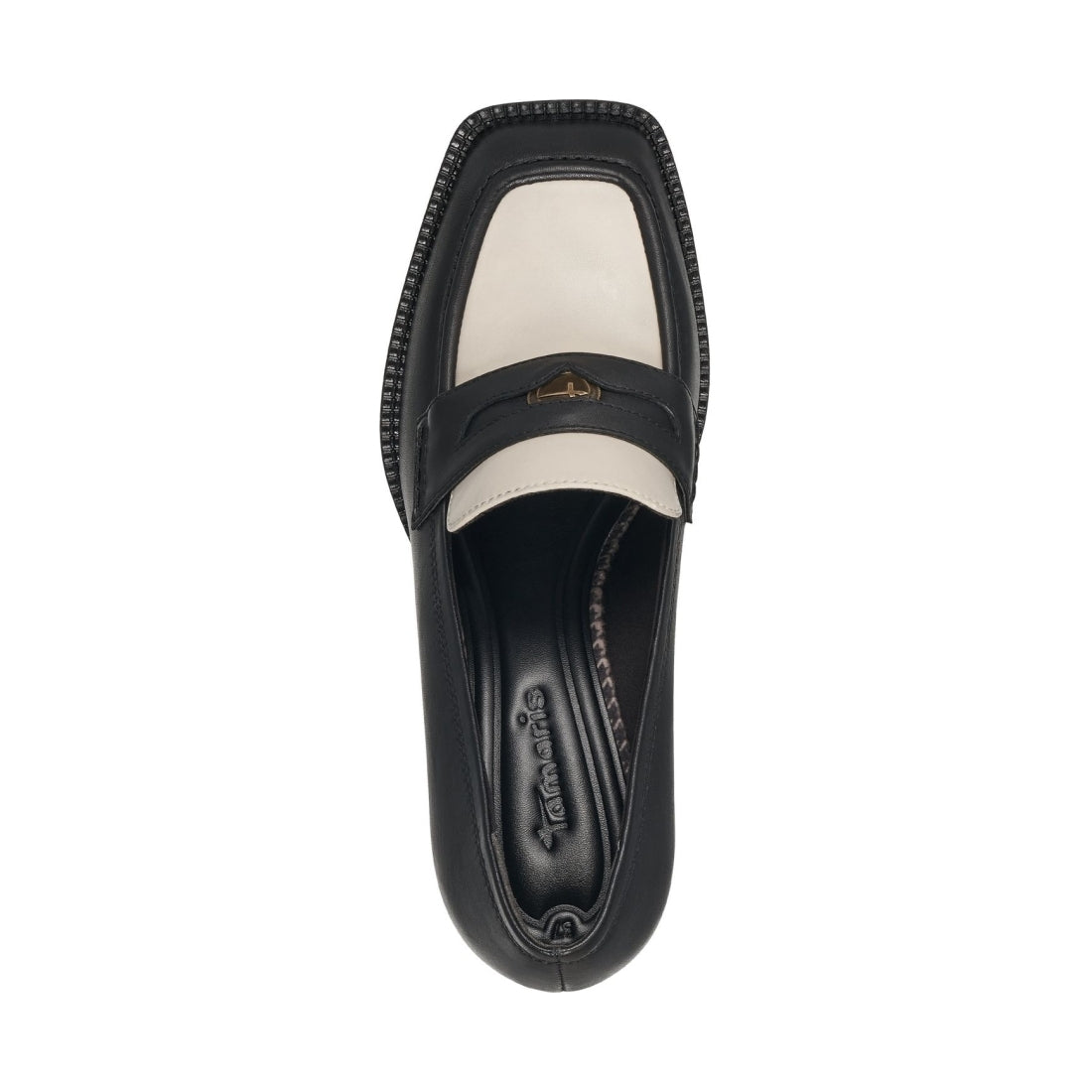 Tamaris womens black elegant closed pumps | Vilbury London