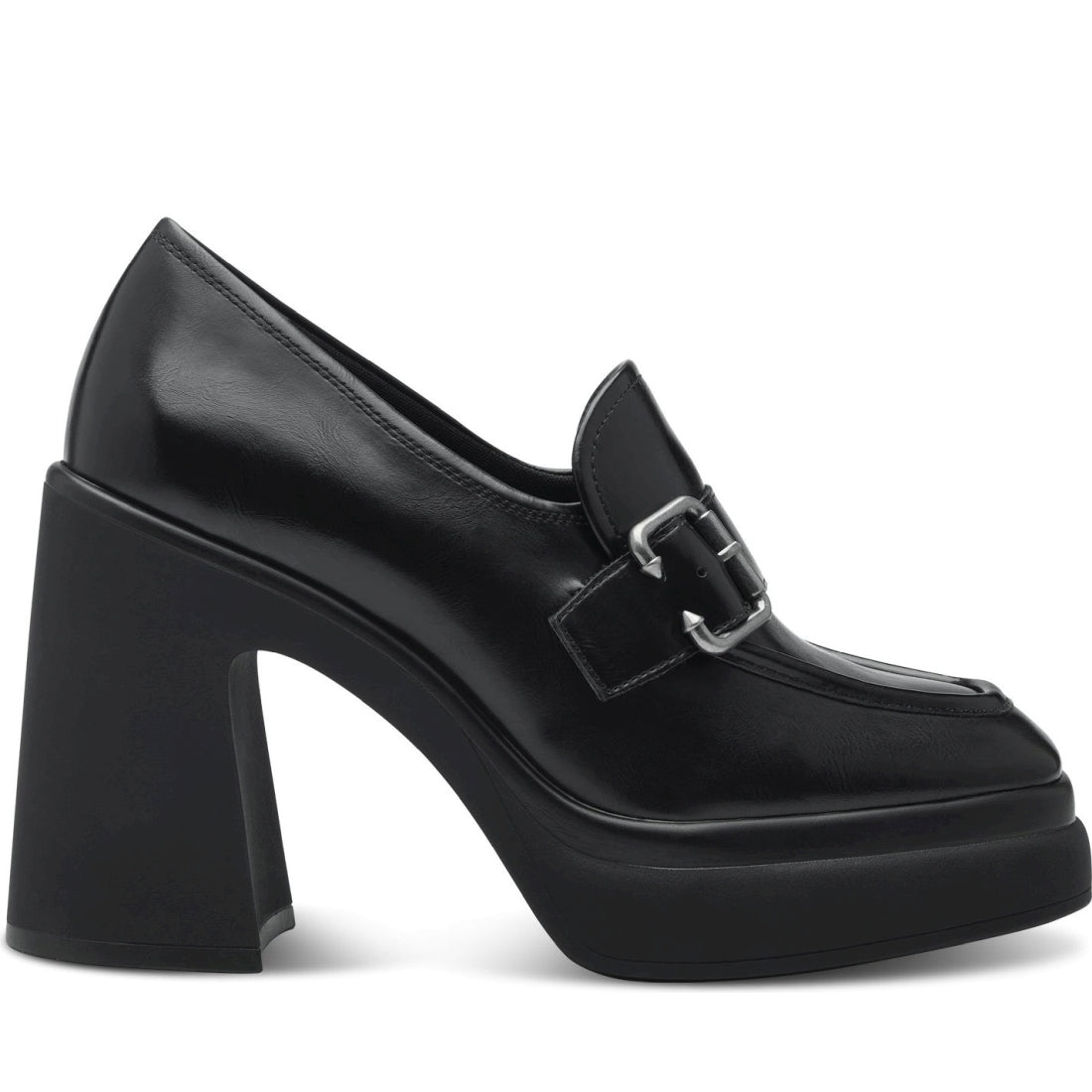 Tamaris womens black elegant closed pumps | Vilbury London