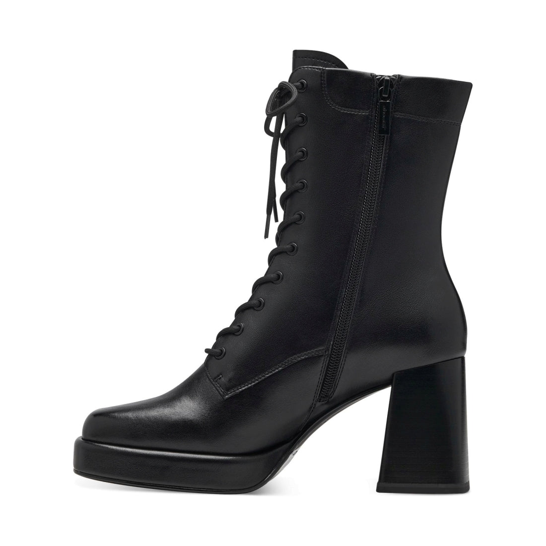 Tamaris womens black elegant closed booties | Vilbury London