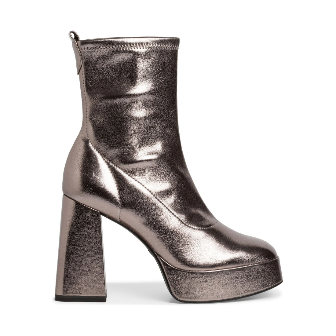 Tamaris womens pewter elegant closed booties | Vilbury London