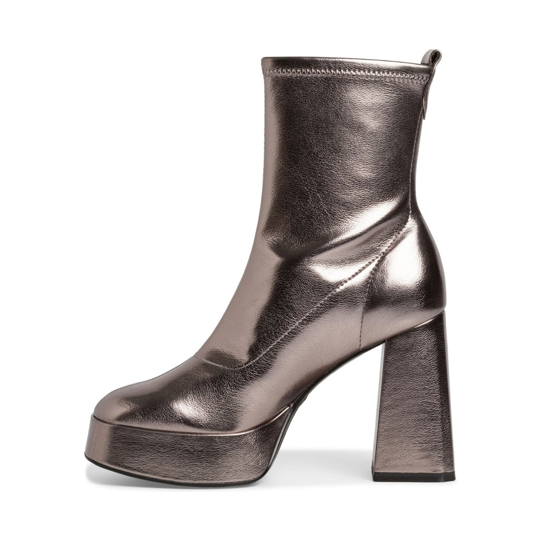 Tamaris womens pewter elegant closed booties | Vilbury London