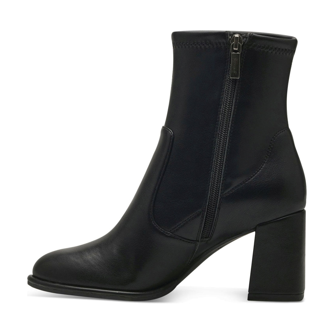 Tamaris womens black elegant closed booties | Vilbury London