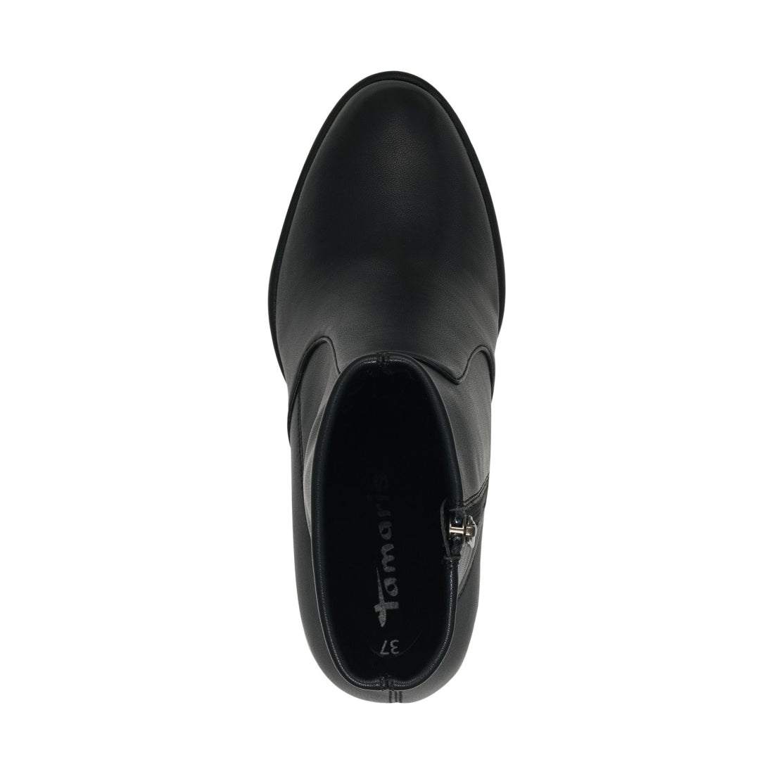 Tamaris womens black elegant closed booties | Vilbury London