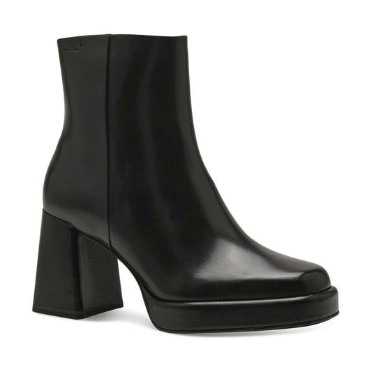 Tamaris womens black elegant closed booties | Vilbury London