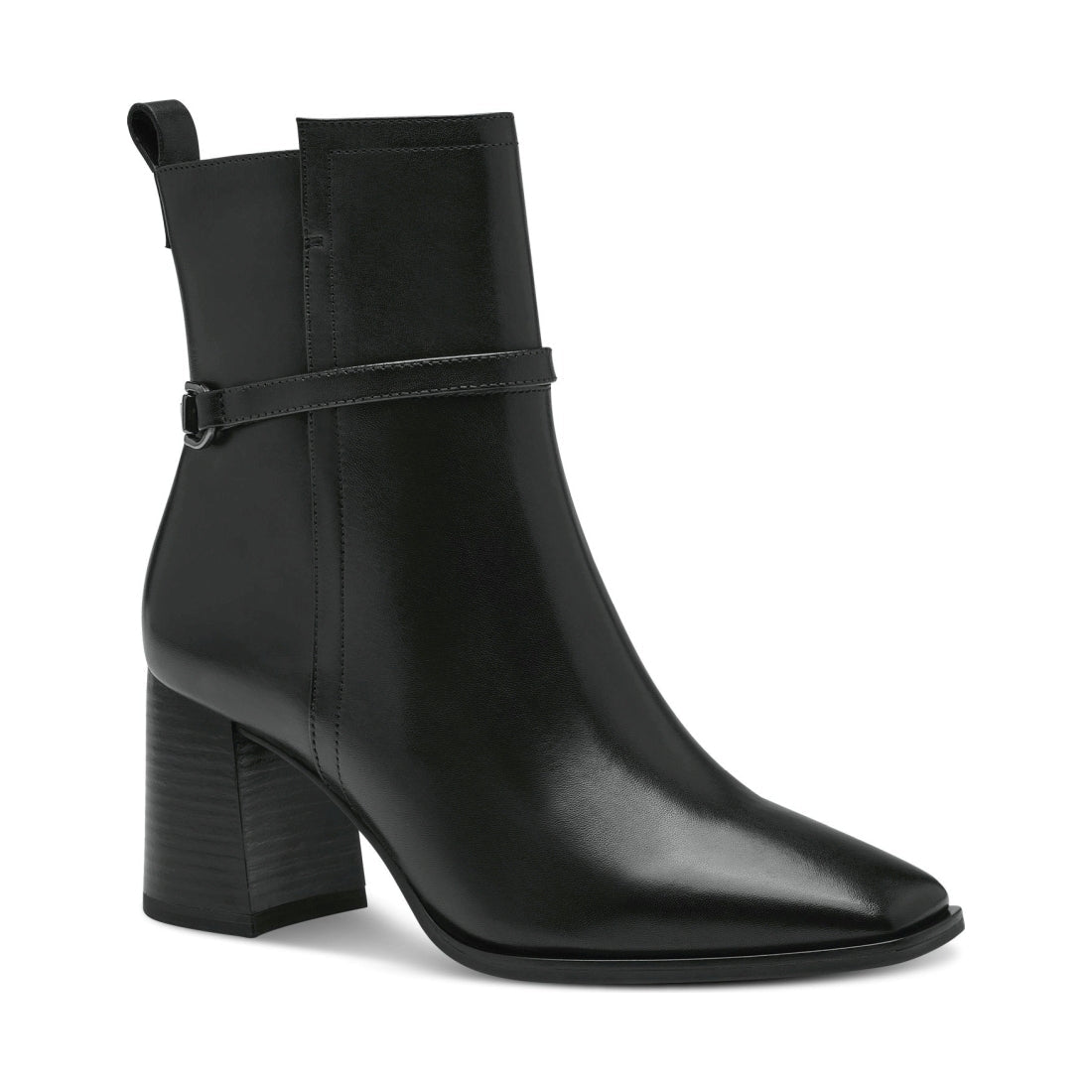 Tamaris womens black elegant closed booties | Vilbury London