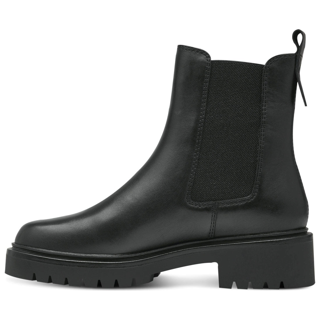 Tamaris womens black casual closed booties | Vilbury London