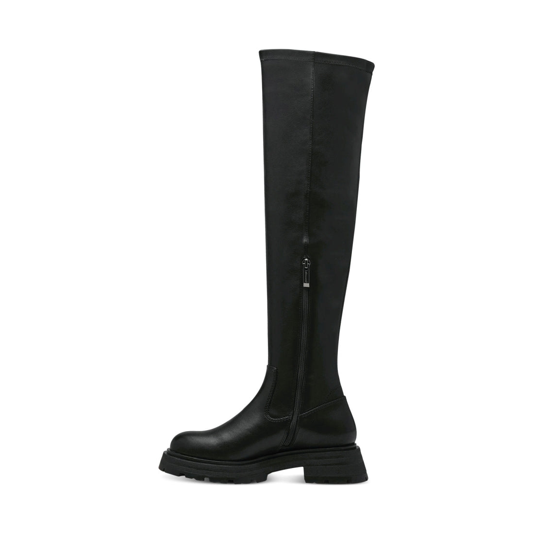 Tamaris womens black casual closed boots | Vilbury London