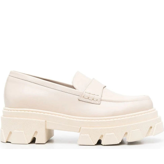 ALOHAS womens Ivory trailblazer loafers | Vilbury London