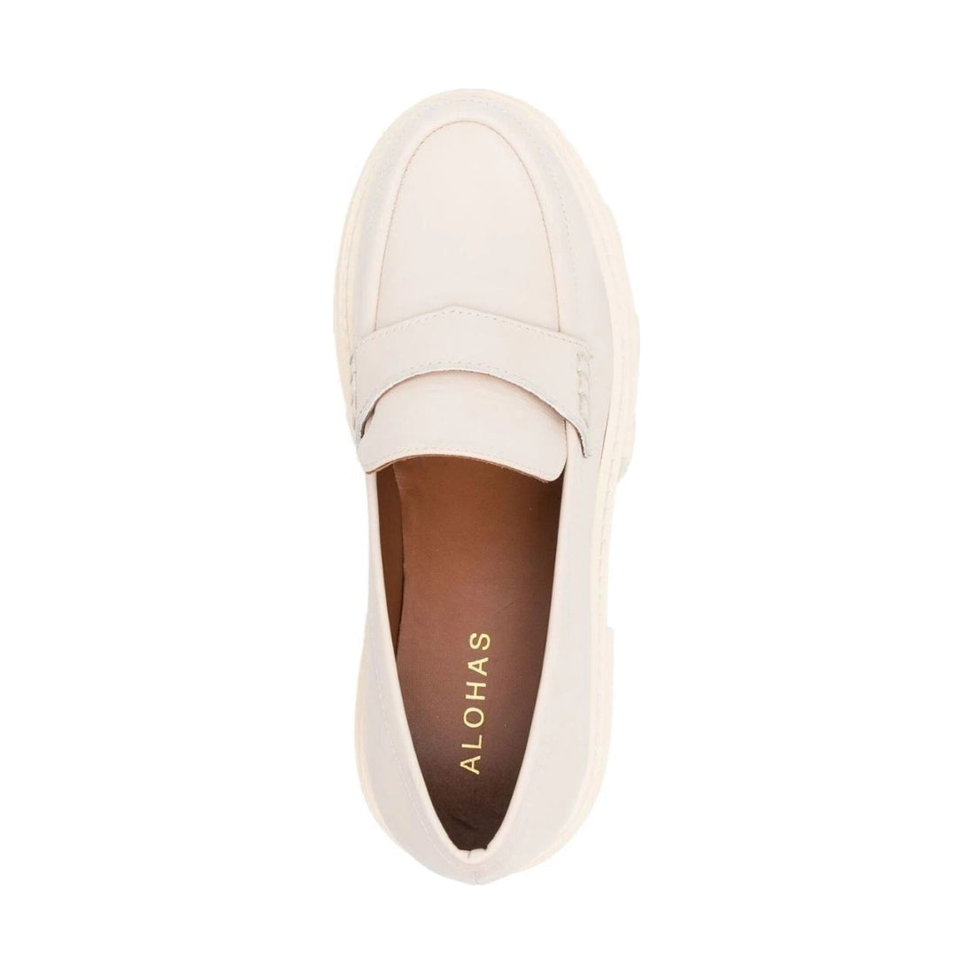 ALOHAS womens Ivory trailblazer loafers | Vilbury London