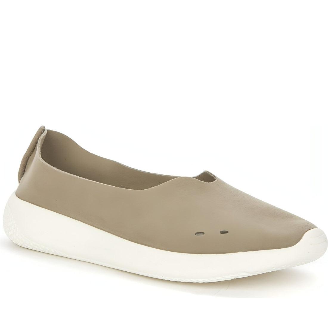 GRUNBERG womens green casual closed ballerinas | Vilbury London