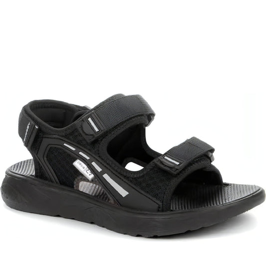 CROSBY boys black casual open sandals | Vilbury London