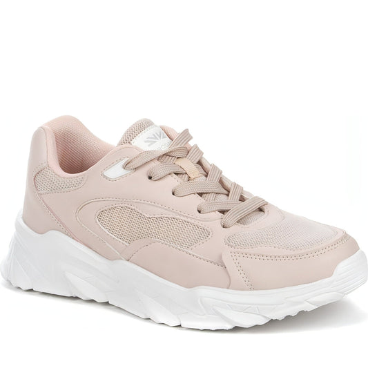 CROSBY womens pink casual closed sport shoe | Vilbury London