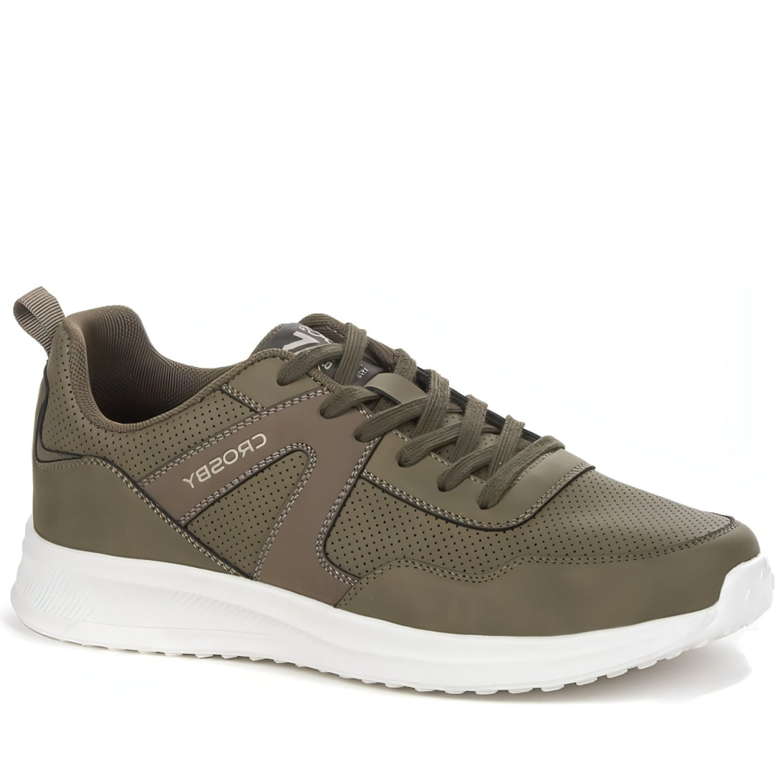 CROSBY mens green casual closed sport shoe | Vilbury London