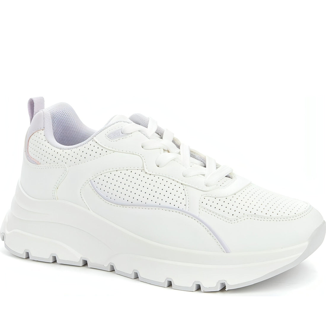 CROSBY womens white casual closed sport shoe | Vilbury London