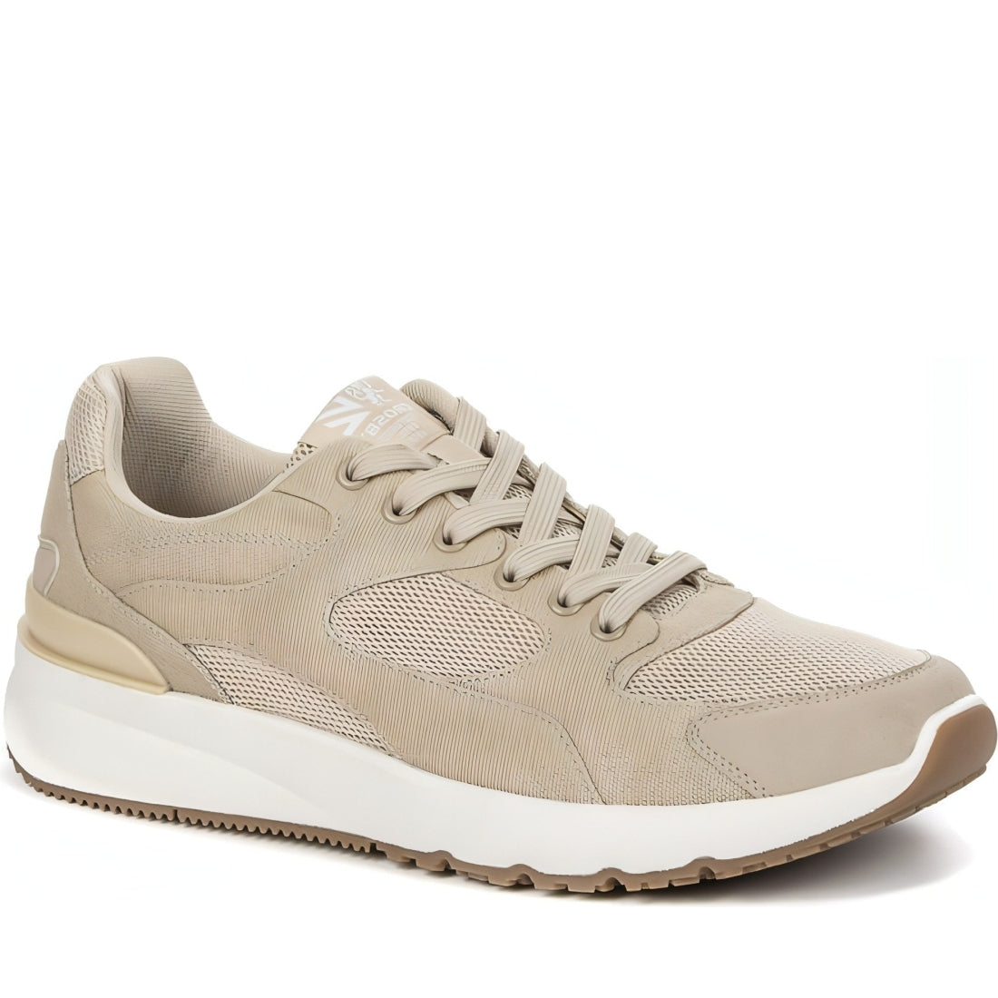 CROSBY mens beige casual closed sport shoe | Vilbury London