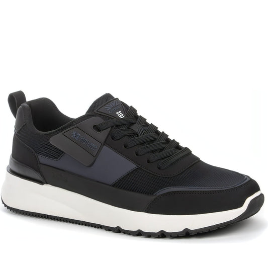 CROSBY mens black casual closed sport shoe | Vilbury London