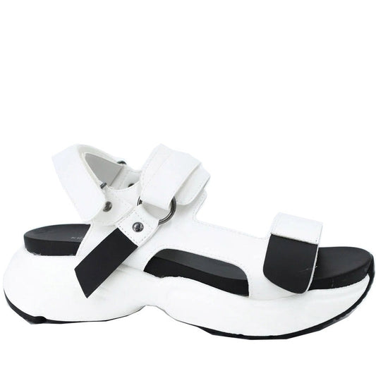 Keddo Womens white casual open sandals | Vilbury London